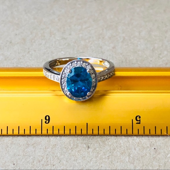 Summer Blue CZ Ring - Picture 5 of 7